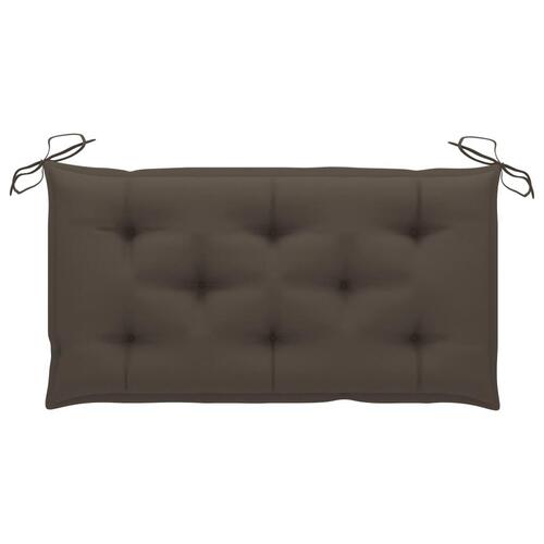 2-personers gyngesofa med palmeblade og hynde 202 cm bambus