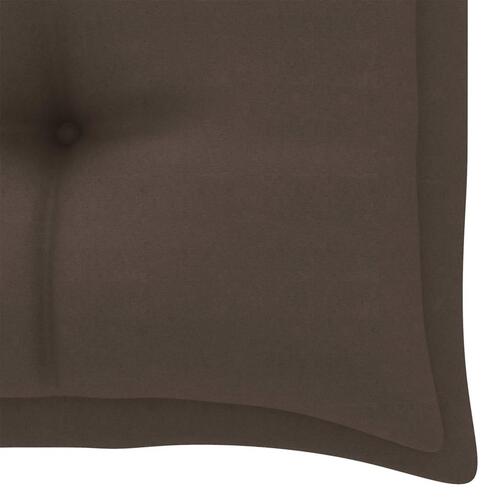 2-personers gyngesofa med palmeblade og hynde 202 cm bambus