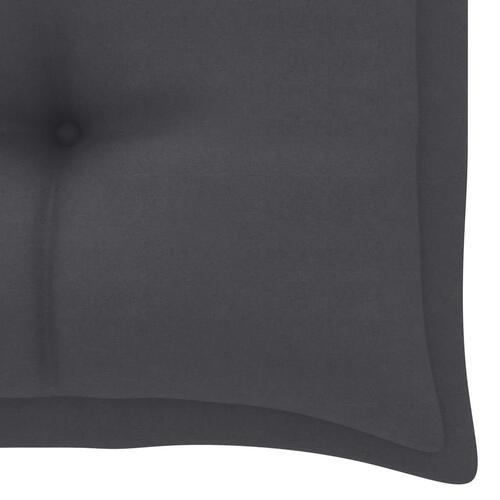2-personers gyngesofa med palmeblade og hynde 202 cm bambus