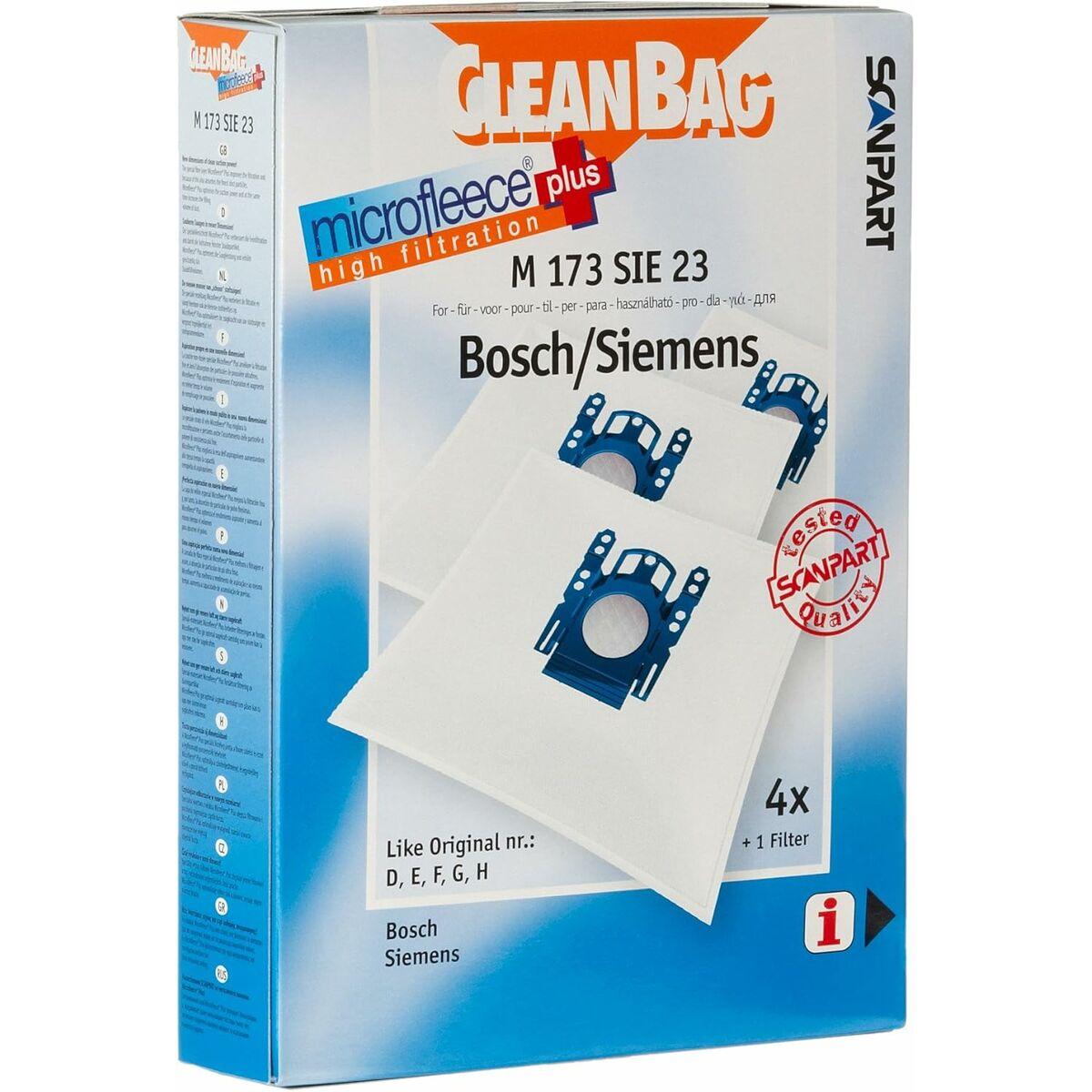 CLEANBAG Støvsugerposer Microfleece+ Bosch/Siemens D/E/F/G/H 4+1