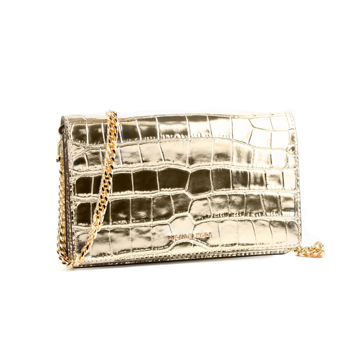 Crossbody taske Michael Kors - gylden skuldertaske 22 × 14 × 6 cm