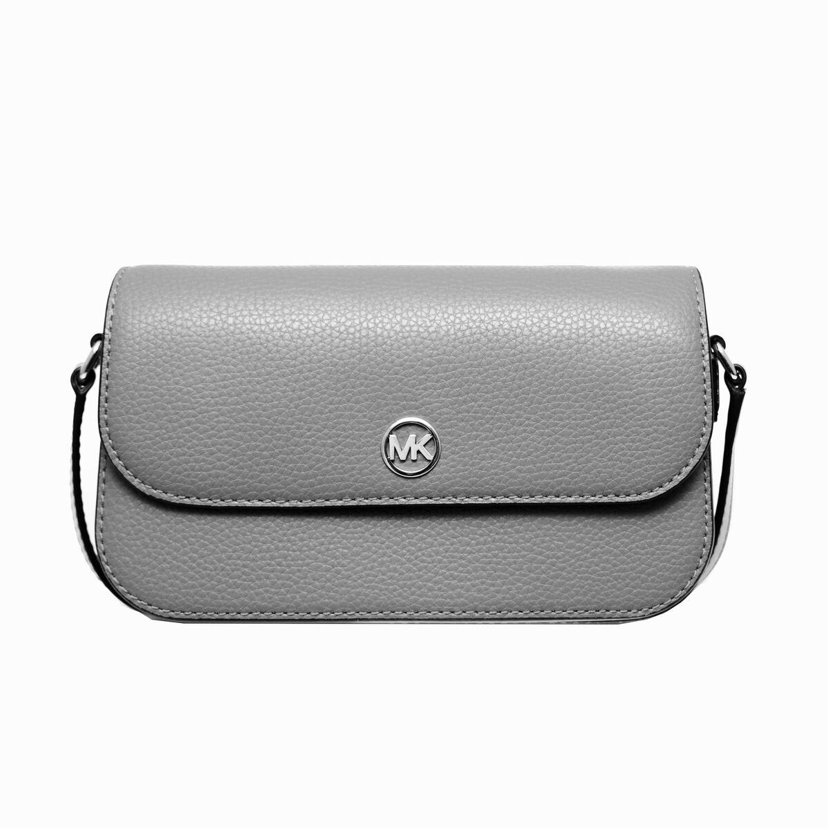 Michael Kors skuldertaske/crossbody - grå læder 21 × 12 × 5 cm