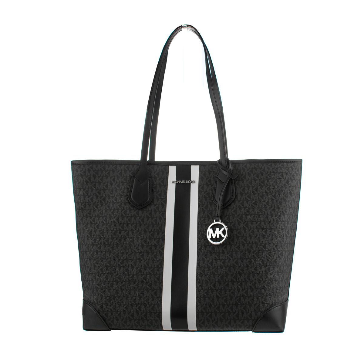 Michael Kors skuldertaske - sort kanvas, 36 × 32 × 14 cm