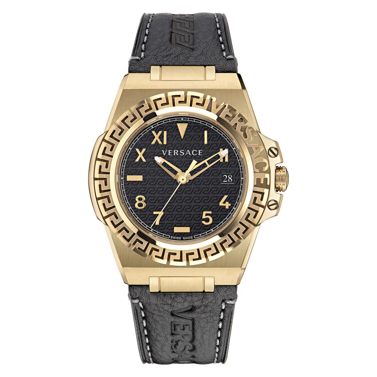 Versace herreur VE3I00222 - Ø 44 mm, sort/guld