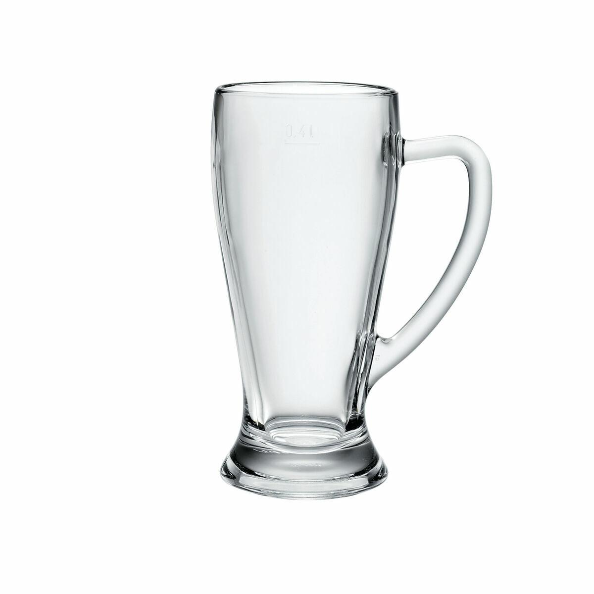 Komplet vrčev Bormioli Rocco 400 ml Gennemsigtig Øl 6 enheder (OUTLET A)
