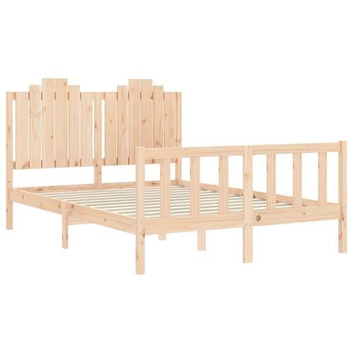 Sengeramme uden madras 140x190 cm massivt fyrretræ