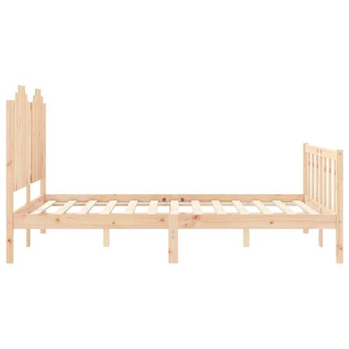Sengeramme uden madras 140x190 cm massivt fyrretræ