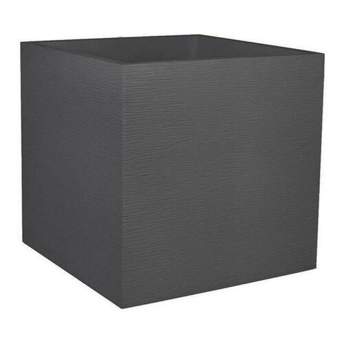Urtepotte EDA CF-6540042 Antracit Mørkegrå Plastik Firkantet 49,5 x 49,5 x 49,5 cm (OUTLET C)
