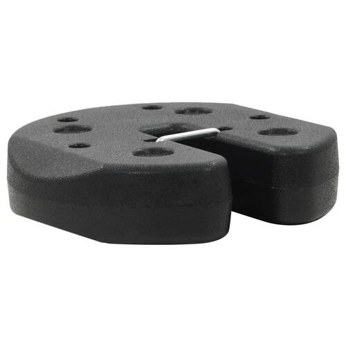 Vægtplader til havepavillon 4 stk. 220x50 mm beton sort (OUTLET A)