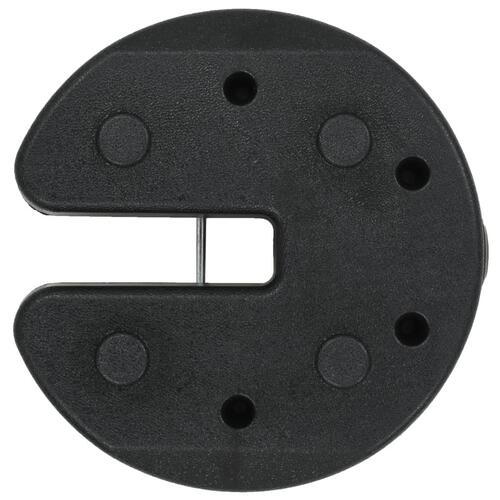Vægtplader til havepavillon 4 stk. 220x50 mm beton sort (OUTLET A)