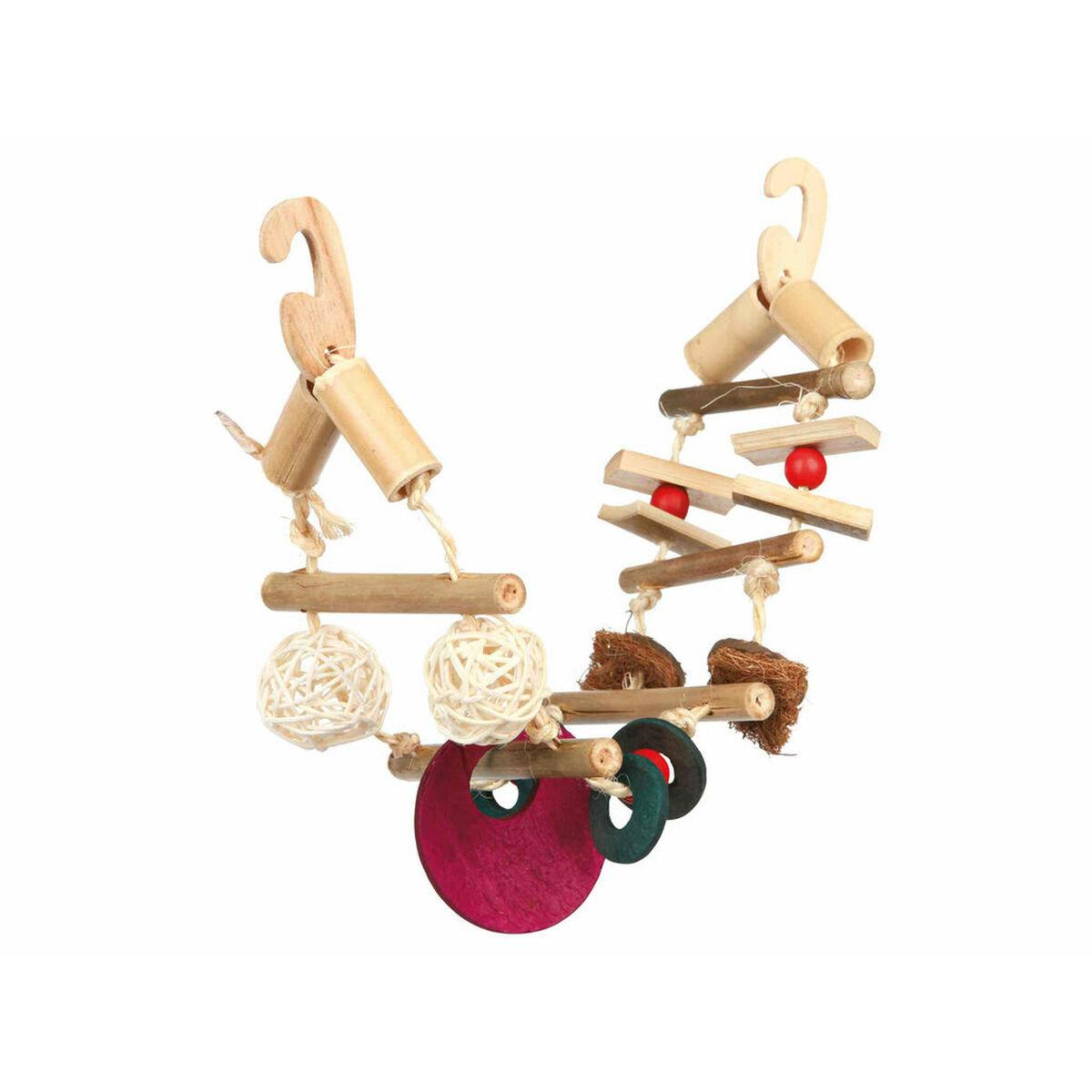 Legetøj til fugle Trixie Multifarvet 45 cm Bro billede