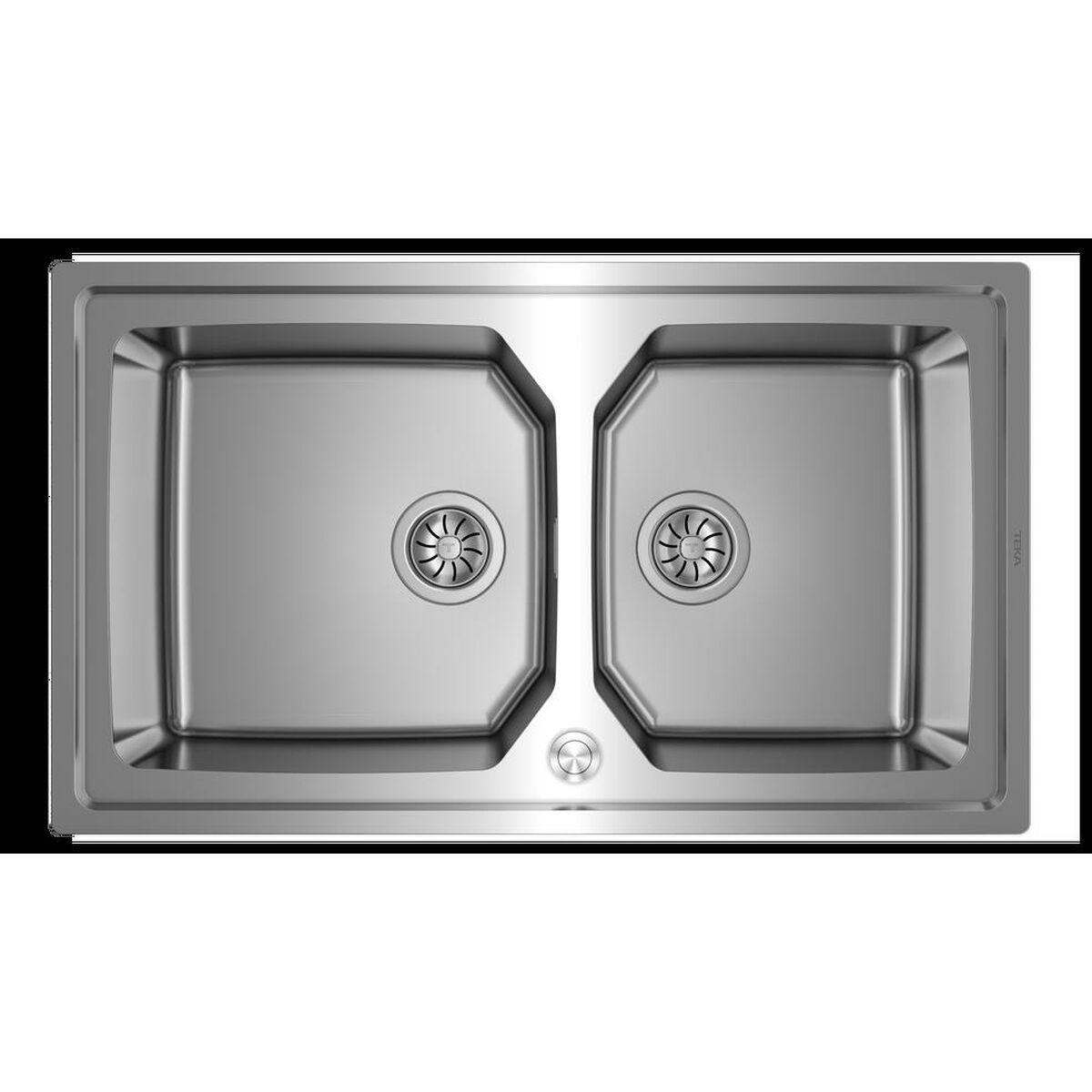 Teka BROOKLYN køkkenvask med to rum - rustfrit stål