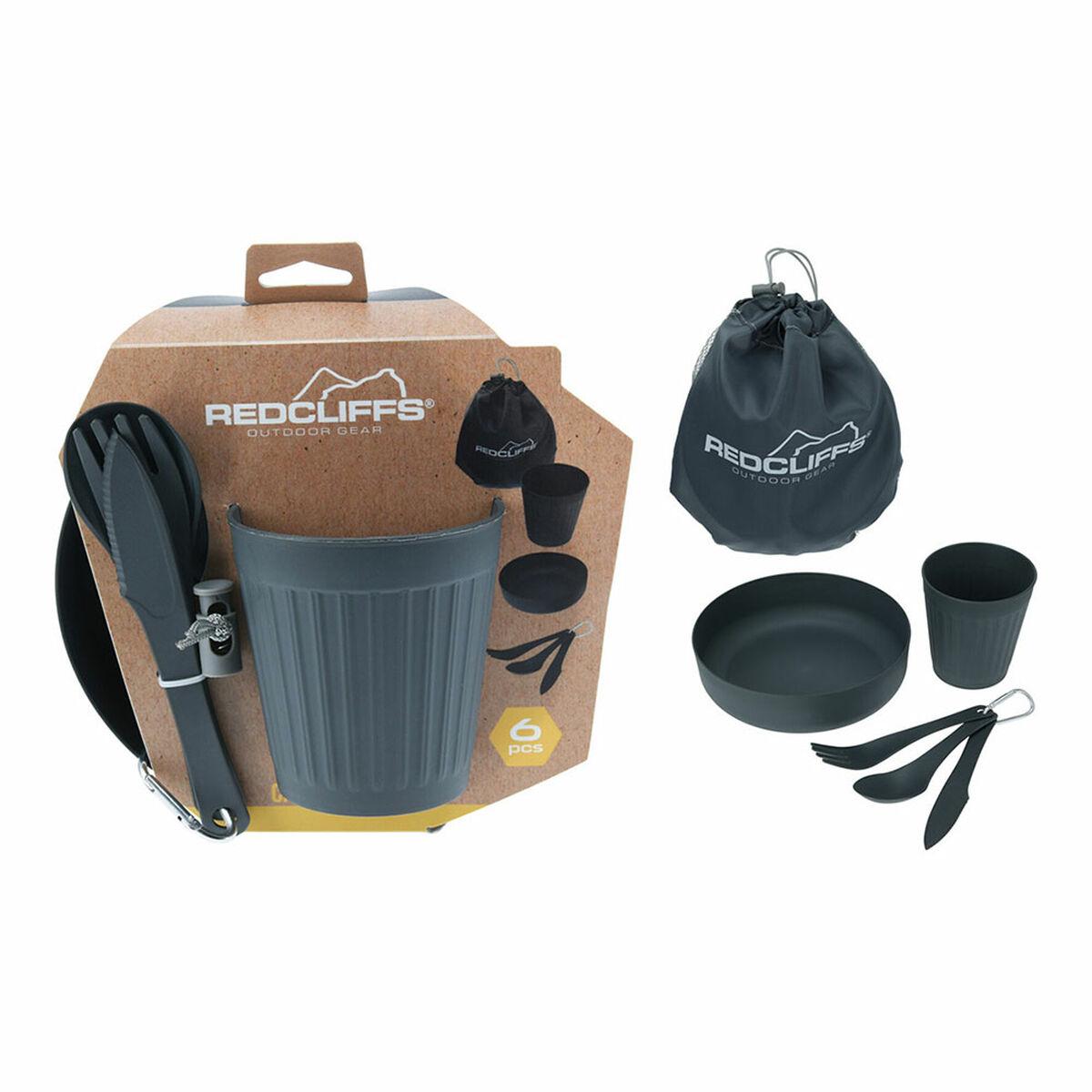 Lifetime madlavningssæt til camping - grå, 6 dele