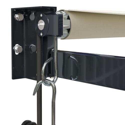Foldemarkise 5x3 m automatisk betjening cremefarvet