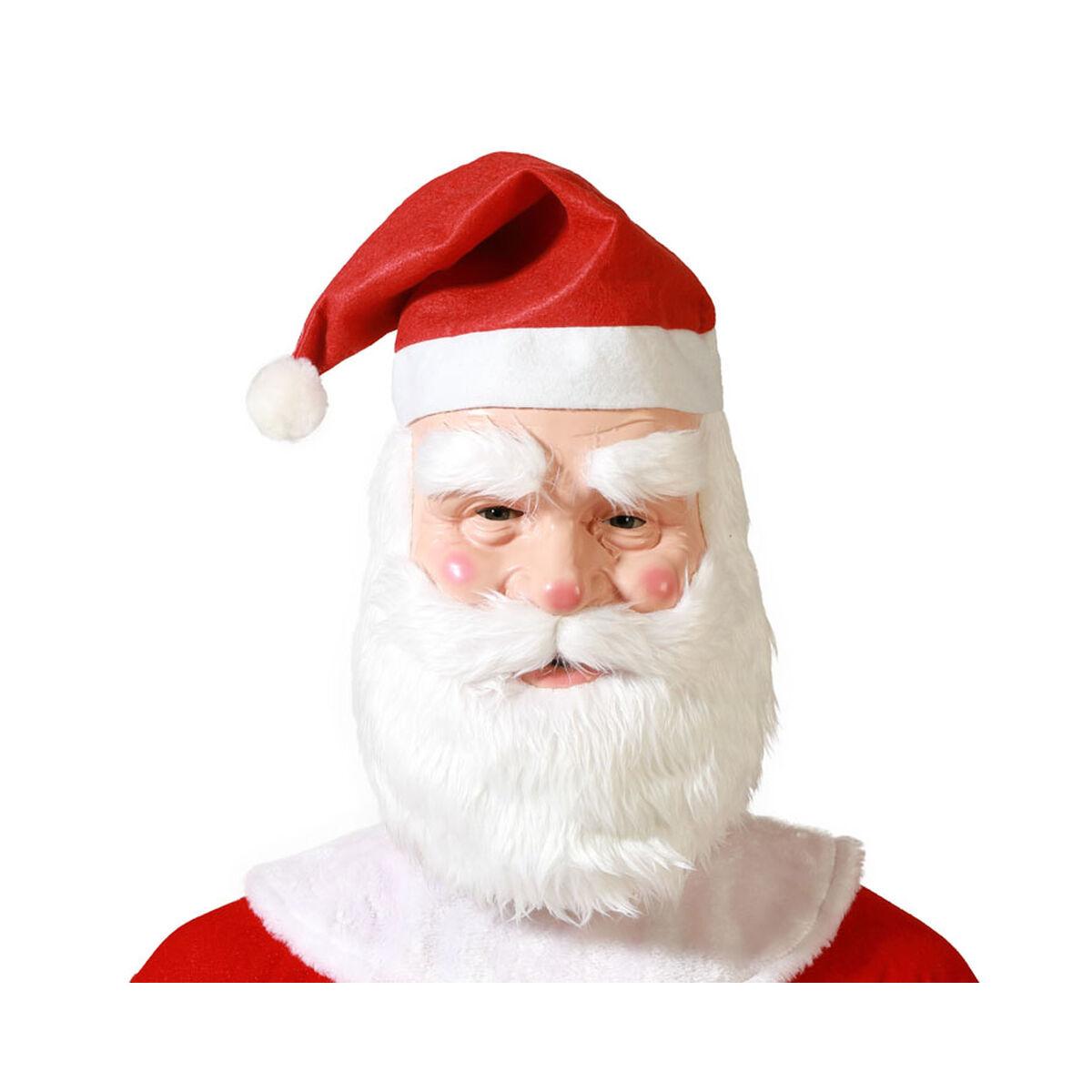 Julemandsmaske - rød nissehue (Vadsæk Julemanden)