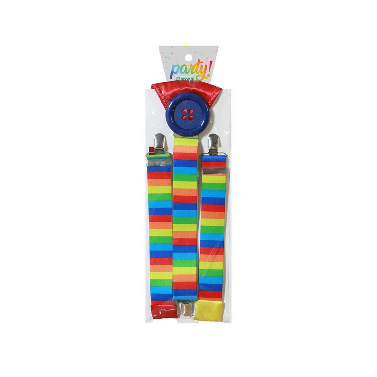 Tilbehør til kostume - multifarvede seler til udklædning