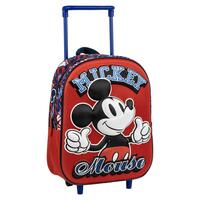 Skolerygsæk med Hjul Mickey Mouse 3D
