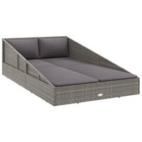 Solseng 110x200 cm polyrattan grå