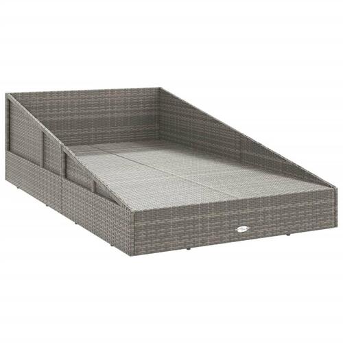 Solseng 110x200 cm polyrattan grå