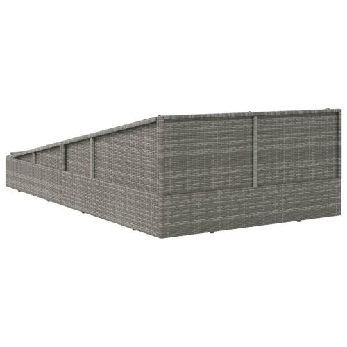 Solseng 110x200 cm polyrattan grå