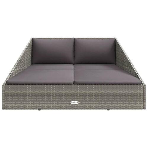 Solseng 110x200 cm polyrattan grå