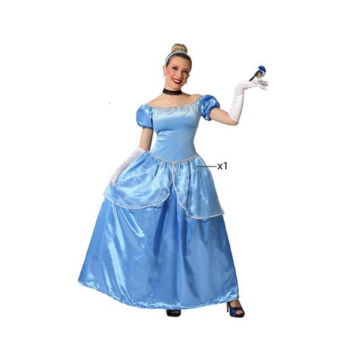 Kostume til voksne Prinsesse Blå M/L