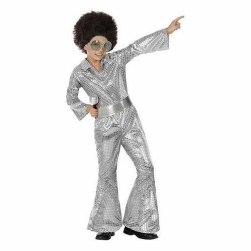 Kostume til børn Disco Sølvfarvet 5-6 år