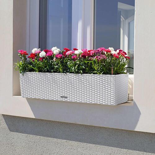 LECHUZA plantekasse BALCONERA Cottage 80 ALL-IN-ONE hvid