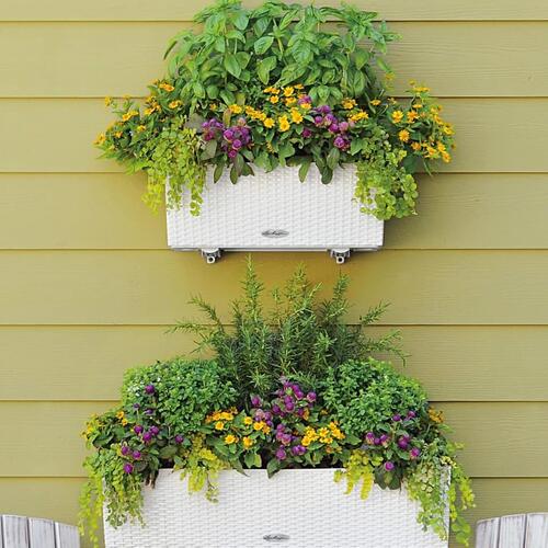 LECHUZA plantekasse BALCONERA Cottage 80 ALL-IN-ONE hvid