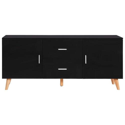 Skænk 160 x 40 x 70 cm MDF sort