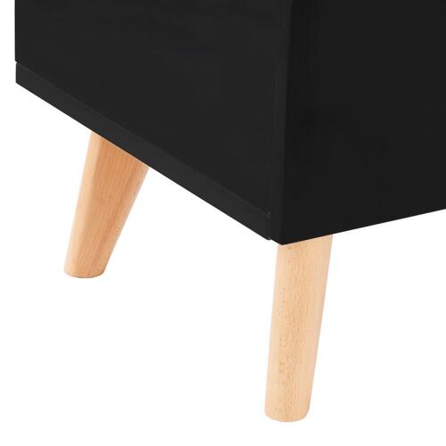 Skænk 160 x 40 x 70 cm MDF sort