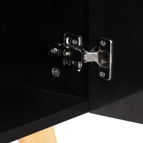 Skænk 160 x 40 x 70 cm MDF sort