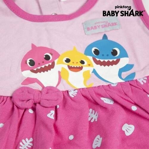 Kjole Baby Shark Pink 12 måneder