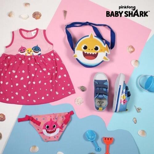 Kjole Baby Shark Pink 12 måneder