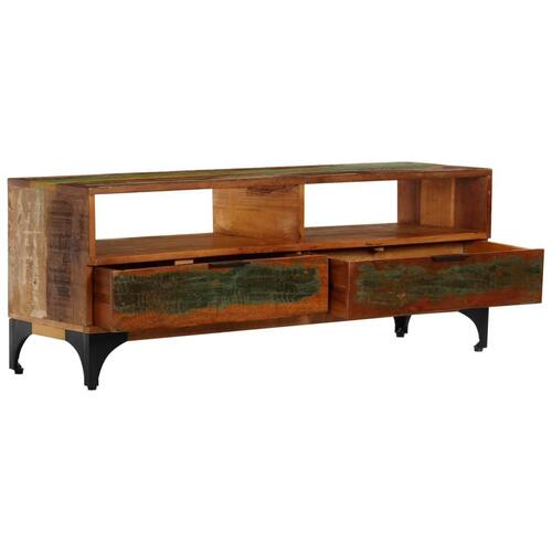 Tv-skab 118x35x45 cm massivt genbrugstræ