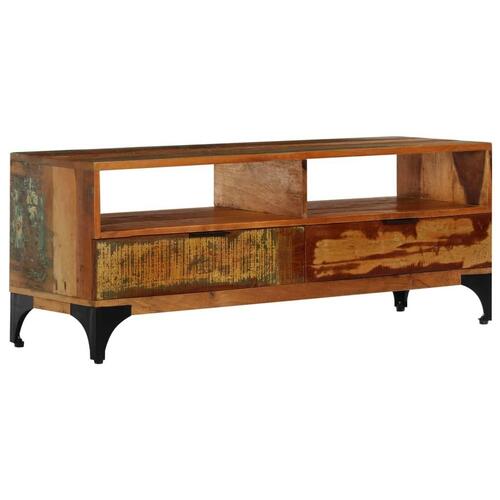 Tv-skab 118x35x45 cm massivt genbrugstræ