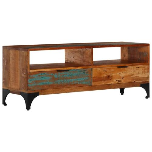 Tv-skab 118x35x45 cm massivt genbrugstræ