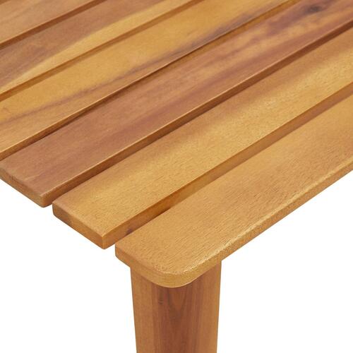 Havestole med Bord 3 stk Beige Solid Akacietræ