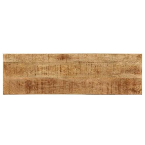 Konsolbord 120x35x76 cm massivt mangotræ og stål