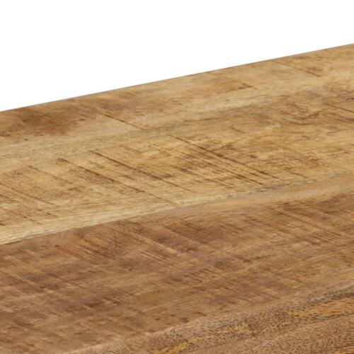 Konsolbord 120x35x76 cm massivt mangotræ og stål