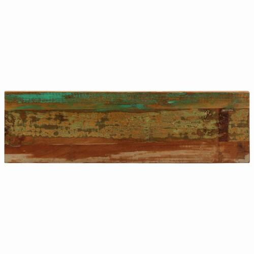 Konsolbord 120x35x76 cm massivt genbrugstræ og stål