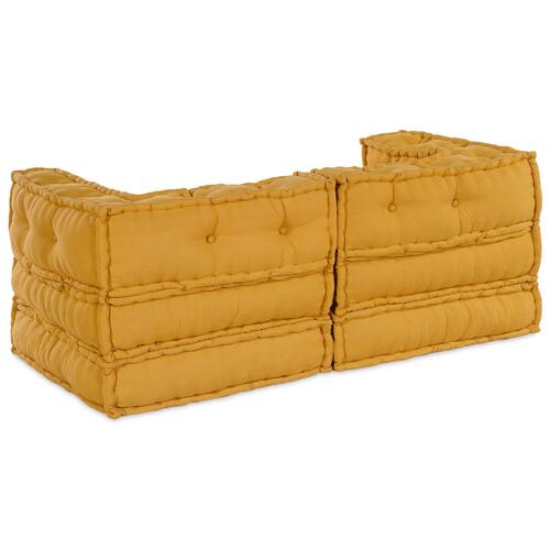 Modular Puf 2 stk Gul Stof