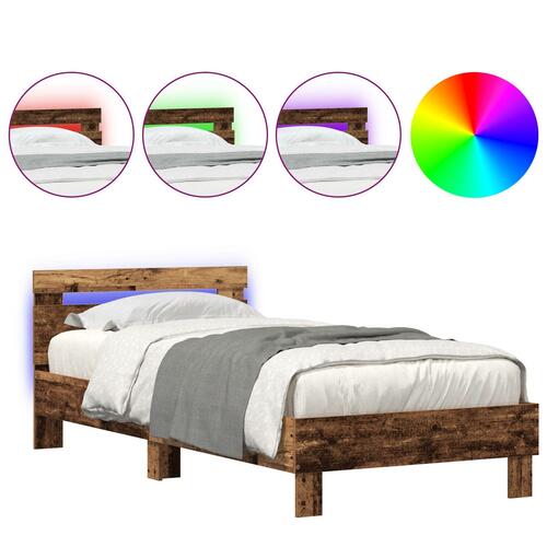 Sengestel Gammelt træ Massiv træ 100 x 200 cm Holdbar Sengestel