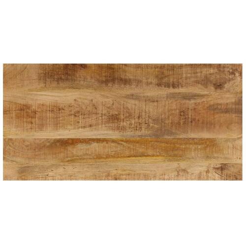 Sofabord 100x50x35 cm massivt mangotræ og stål