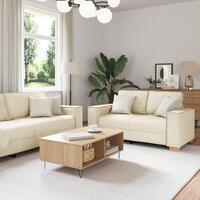 3 Personers Sofaset med Puder i Linned