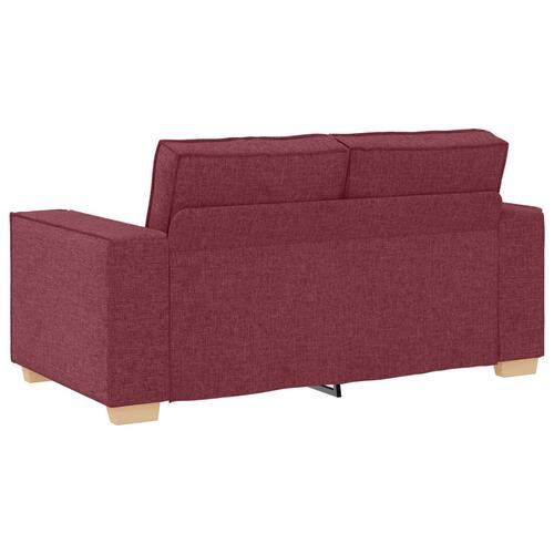 3-delt Sofasæt med puder i vinrød stof