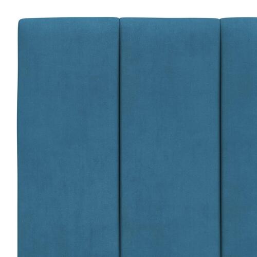 Seng med madras 80x200 cm velour blå