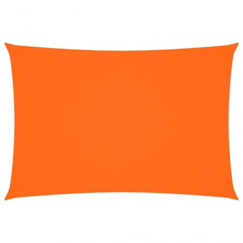 Solsejl 3×5 m rektangulær i oxfordstof - orange