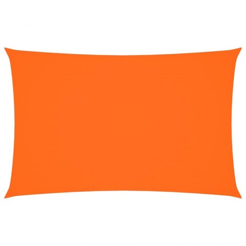 Solsejl 4 × 7 m rektangulært i oxfordstof - orange