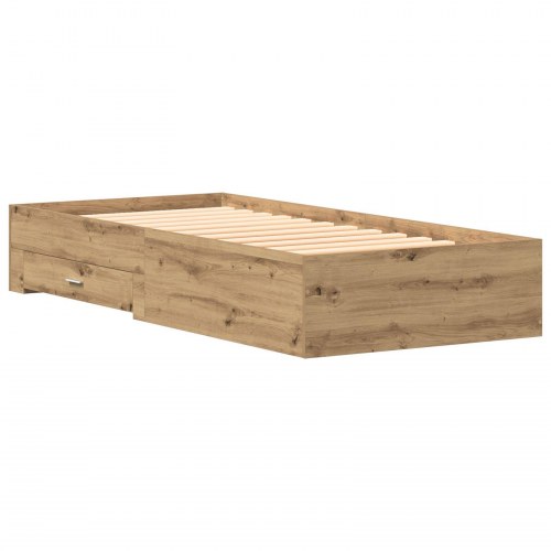 Sengeram Artisan Eg 90x190 cm Konstrueret Træ